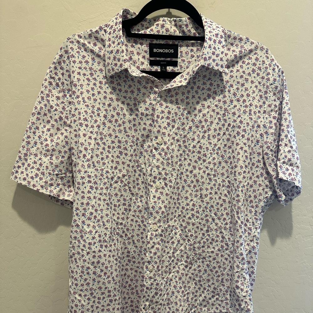 Bonobos Purple Floral Shirt